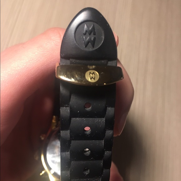 COPY - MICHELE Tahitian Jelly Bean Black Gold Watch - Picture 6 of 8